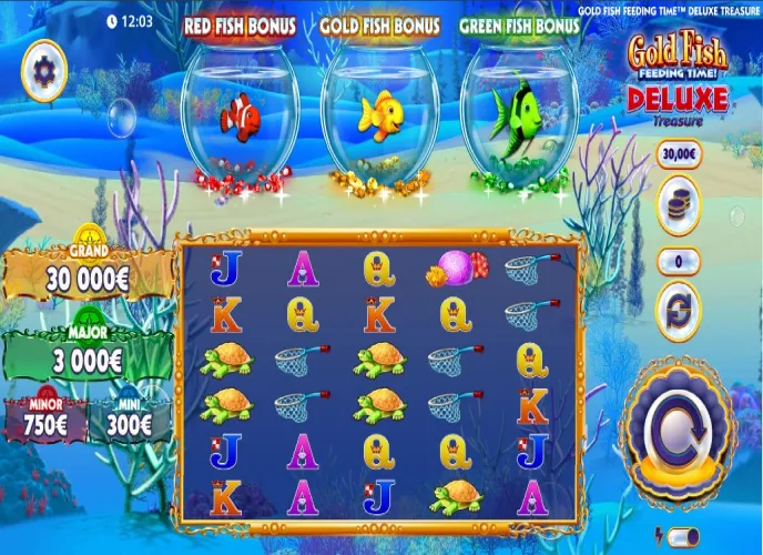 Gold Fish Feeding Time Deluxe Treasure Slot Review