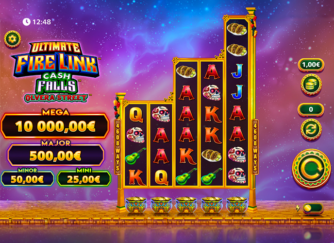 UFL Cash Falls Olvera Street Slot Review